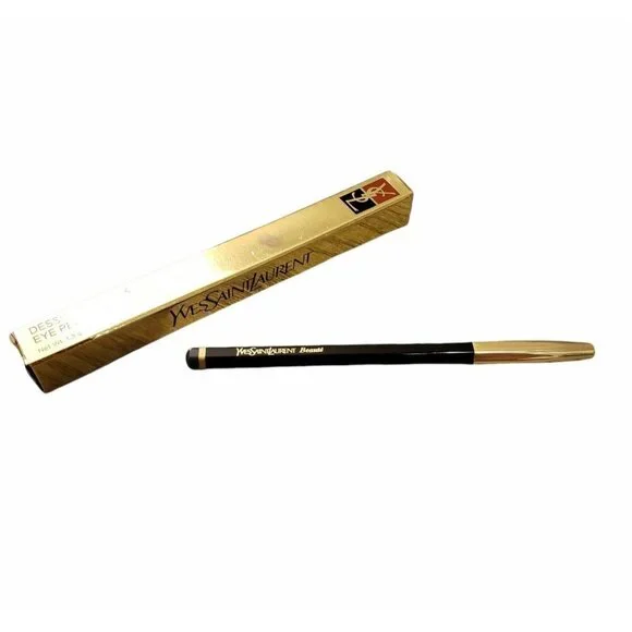 Vintage YSL Yves Saint Laurent Beaute Waterproof Eye Pencil 17 Gray Silver- NEW - Picture 1 of 5